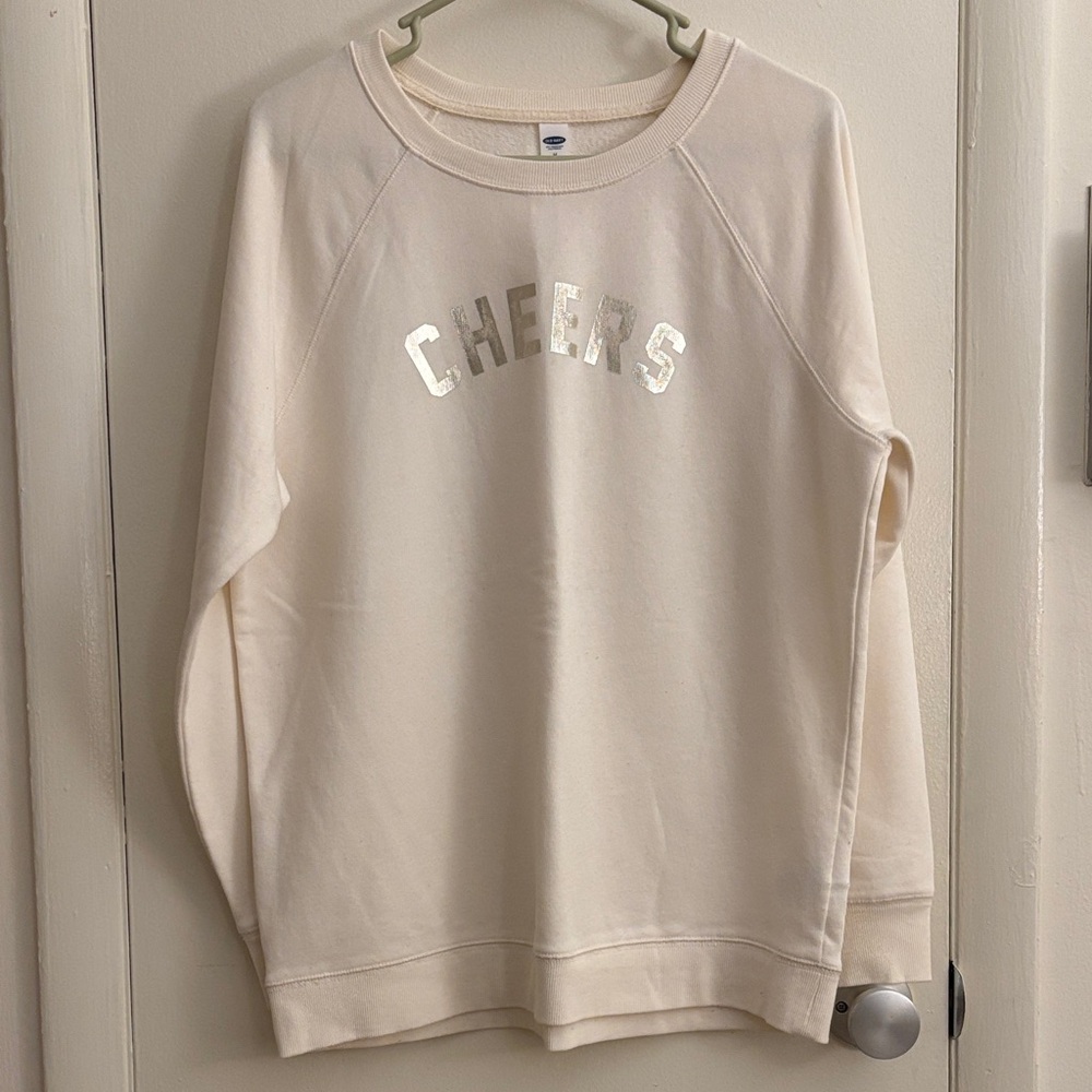 Old Navy Cream 'Cheers' Women's Sweater